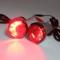 Httmt- Front Rear Chrome Led Running Brake Turn Signal Indicator Light Compatible With H-d Xl 883 1200 92-17 P N Mt224-019f
