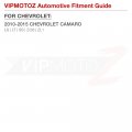 Vipmotoz Amber Led Strip Side Marker Light Front Fender Parking Lamp Replacement For 2010-2015 Chevy Camaro Chrome Housing