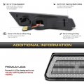 Amber Led Strip Side Marker Light Front Fender Parking Lamp Replacement For 2010-2015 Chevy Camaro Chrome Housing Clear Lens