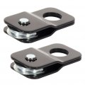 Ocpty Heavy Duty Snatch Block 9000lb Black Recovery Winch Pulley Tow Off-road Atv Utv 2pcs