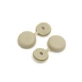 40pcs 4mm Beige Hinged Screw Cover Folding Caps For Car Home Furniture Decor 