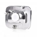 Front Clear Chrome Parking Signal Light Set For 2003-2008 H2 Hummer And 2005-2008 Sut White Halogen Waterproof Assemblies