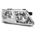 Dna Motoring Oem-hl-0108-r Chrome Housing Factory Style Passenger Side Headlight Replacement For 09-20 Journey 