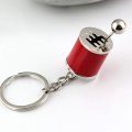 Maycom Creative Auto Part Model Gear Box Keychain Six-speed Manual Transmission Shift Lever Keyring Key Chain Ring Keyrings