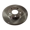 Ford Mustang 1994-2004 Brake Disc Front Driver Or Passenger Side Single Piece Cast Iron Natural Vented Plain Surface 5 Lugs 