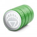 Green Lantern Blackest Night White Logo Tire Rim Wheel Aluminum Valve Stem Caps