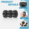 8 Pcs Rubber Spacers 50mm Od X 12mm Id 15mm Height Round Anti Vibration Spacer Bushing Grommets