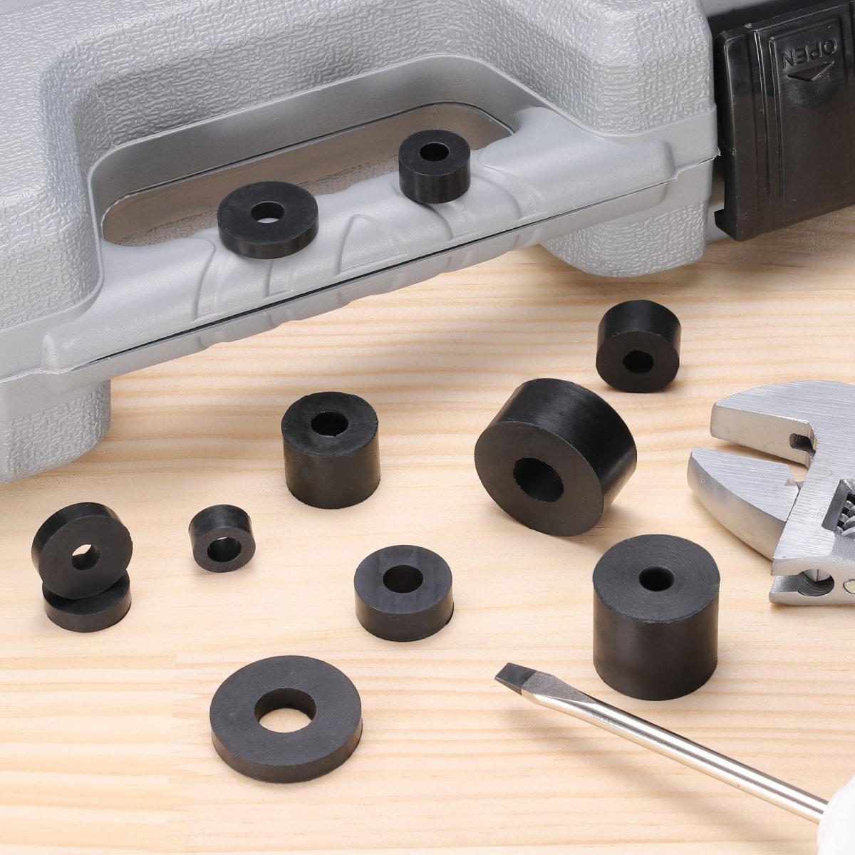 8 Pcs Rubber Spacers 50mm Od X 12mm Id 15mm Height Round Anti Vibration Spacer Bushing Grommets
