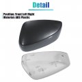 Uxcell Front Left Right View Mirror Cover Trim Exterior Rear Shell Fit For Mazda 3 Axela M3 2017-2019 Abs Gray 1 Pair