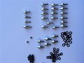 Hongk- Motorcycle Spike Fairing Bolts Kit Compatible With Cbr 900rr 929rr 954rr Rr Silver B01bn0nupm
