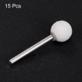 Ball Abrasive Mounted Stone Polishing Bits 1 8 Shank 0 47 Diameter White Corundum Grinding Wheel Rotary Tool For Deburring