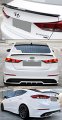 Fits For 2017-2018 Hyundai Elantra Sedan Painted Glossy Black H Style Trunk Lid Spoiler Wing