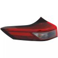 1 Pc Tail Light Assembly Left Side Replacement For Rogue 2021-2023 Clear Red Lens Lh Outer Lamp Ni2804122 Ni2804123c