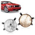 Hecasa Fog Lights W Bulbs Pair Halogen For 2005-2009d Mustang Gt Replacement For Fo2593207 Fo2592207 Bumper Driving Lamp Driver 