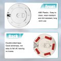 X Autohaux Chrome Plated Fuel Tank Filler Cap Cover Decoration For Gmc Sierra 3500 Chevrolet Silverado Stick-on Gas Door Silver