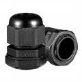 Uxcell 10 Pcs Pg11 Waterproof Ip68 Nylon Cable Gland Joint Adjustable Locknut For 5mm-10mm Dia Wire With Rubber O Ring