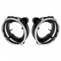 Hecasa Pair Headlight Bulb Bracket Bucket Compatible With 1997-2006 Jeep Wrangler Replacement For 110383 110384 Pp Plastic
