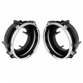 Hecasa Pair Headlight Bulb Bracket Bucket Compatible With 1997-2006 Jeep Wrangler Replacement For 110383 110384 Pp Plastic