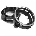 Hecasa Pair Headlight Bulb Bracket Bucket Compatible With 1997-2006 Jeep Wrangler Replacement For 110383 110384 Pp Plastic