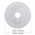 Uxcell 4-inch Diamond Cutting Wheels Grinding Disc For Stone Ceramics Glass 46 Grits Silver Tone 2pcs