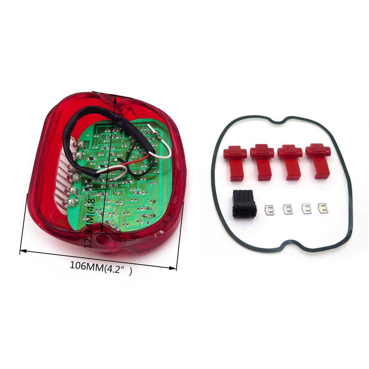 Led Red Tail Light Assembly For Harley Davidson Softail Sportster Road King Dyna Electra Glide Fat Boy Low Rider Night Train