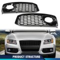 Bumper Fog Light Lamp Grill Cover Honeycomb For Audi A5 S Line5 B8 Rs5 2008 2012 Fits S Only Black 1 Pair