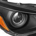 Auto Dynasty Black Housing Amber Corner Projector Headlight Lamps Tool Kit Compatible With Camry 15-17
