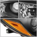 Auto Dynasty Black Housing Amber Corner Projector Headlight Lamps Tool Kit Compatible With Camry 15-17