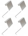 Extreme Max 3005 4113 Aluminum Slider Base For Crestliner Suremount Gunnel System Pack Of 4 