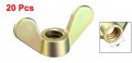 1 4 Wing Nuts Zinc Plated Fasteners Parts Butterfly Nut Bronze Tone 20pcs