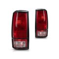 Tail Lights For Gmc S15 Jimmy 1990 1991 Driver And Passenger Side Pair Red Clear Lens With Black Trim Replacement Gm2801109 