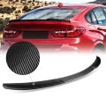 V-style Rear Car Trunk Lid Spoiler Wing Compatible With Bmw X4 2015-2017 Glossy Black Real Carbon Fiber