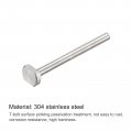 Uxcell T-slot Bolts 1pcs M10x120mm Slot Drop-in Stud Sliding 304 Stainless Steel Shape Screws For T Track