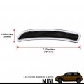 Nslumo Amber Red Led Side Marker Lights For F55 F56 F57 Mini-cooper 2014 2015 2016 2017 2018 2019 Smoked Lens Replace Oem