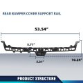 Rear Center Bumper Cover Support Rail Mount Bracket For Jeep Compass 2017 2019 68244459ab 68244459aa Black Polypropylene