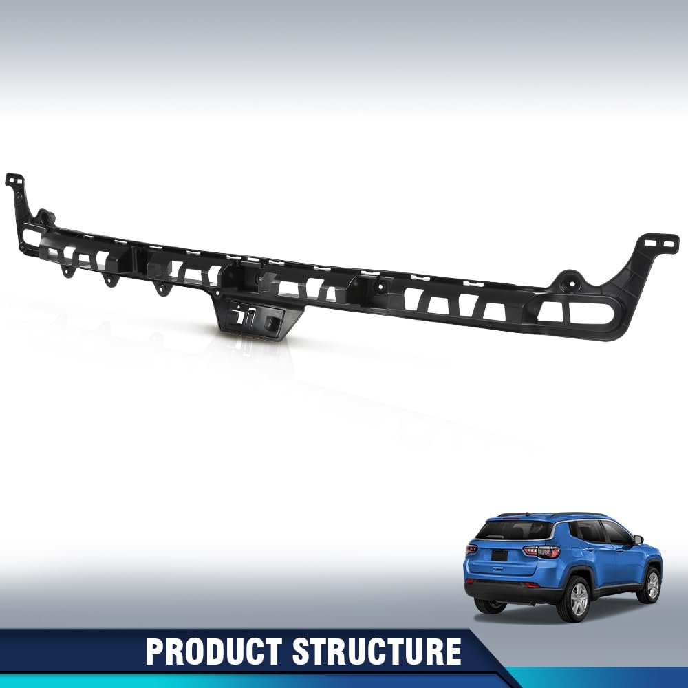 Rear Center Bumper Cover Support Rail Mount Bracket For Jeep Compass 2017 2019 68244459ab 68244459aa Black Polypropylene