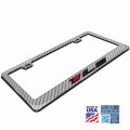 Ipick Image For Chevrolet Camaro 1le In 3d On Silver Real 3k Carbon Fiber Finish Abs Plastic License Plate Frame