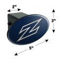 University Of Akron Primary Oval Tow Trailer Hitch Cover Plug Insert
