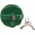 Solarhome Green Locking Fuel Cap W 2keys For Bobcat A220 A300 440 443 453 463 533 543 553 631 641 643 751 753 763 773 825 843