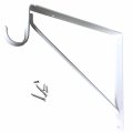 Welded Heavy Duty Closet Rod And Shelf Support Bracket White Steel Wall Mount With Mounting Screws 1 