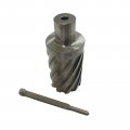 1 In Diameter X 2 Depth High Speed Steel Annular Cutter With Pilot Pin 3 4 Shank Model 47-12001 