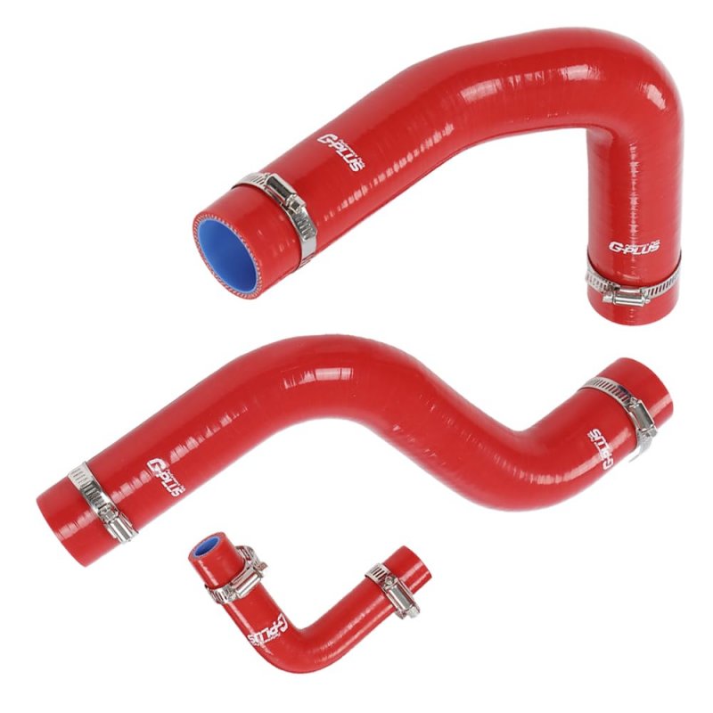 Red Radiator Silicone Hoses For Ford Mustang 1964-1968