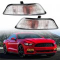 Wflnhb Driver And Passenger Side Front Signal Corner Light Replacement For Ford Mustang 2015-2017 Turn Lights With Bulbs