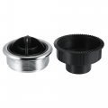 X Autohaux 4pcs Rotating Ac Air Outlet Vent Louvered Dashboard Electroplate Knob For Rv Bus Boat Yacht 87mm 75mm 46mm