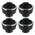 X Autohaux 4pcs Rotating Ac Air Outlet Vent Louvered Dashboard Electroplate Knob For Rv Bus Boat Yacht 87mm 75mm 46mm 