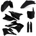 Full Plastic Kit Black For 22-23 Kawasaki Kx85 