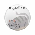 1080 Graphics I M Not Lazy Just A Cat Gift For Lovers Key Chain Double Sided Stainless Steel Keychain