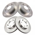 Brake Rotors Front And Rear 4 Piece Kit Vented Mechanics Choice For 1991-1995 Acura Legend With Abs Brakes 5 Lug Wheels 