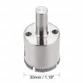Uxcell 2pcs 30mm Diamond Drill Bit Hole Saw For Glass Tile Marble Fiberglass Ceramic Porcelain Bottles Pots Brick