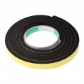Uxcell Sealing Foam Tape 15mm Wide 8mm Thick 2m 6 56ft Long Self Adhesive Weather Strip For Window Door Insulation Yellow Black